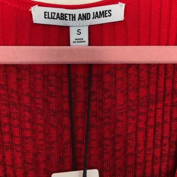 Elizabeth and James Red Blue Ombré Maxi Dress Sz S - Picture 3 of 8